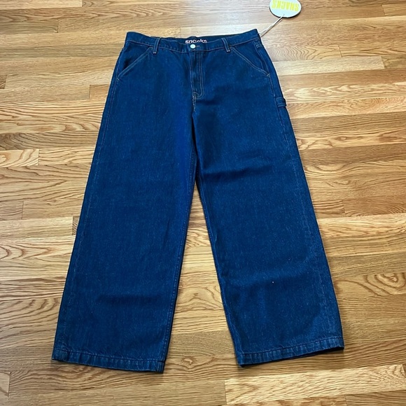 MOTHER Snacks High-Rise Utility Puddle Jeans Size 30 NWT - Picture 4 of 13